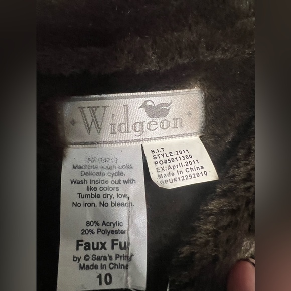 Kids Widgeon Faux Fur Coat - Picture 5 of 6